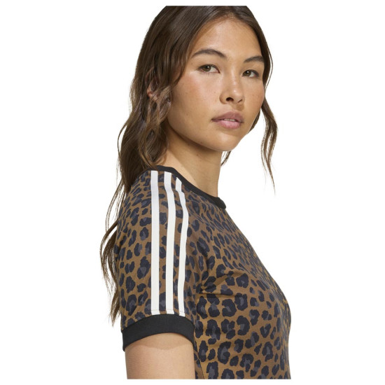 Adidas Γυναικεία κοντομάνικη μπλούζα Leopard Cali Tee